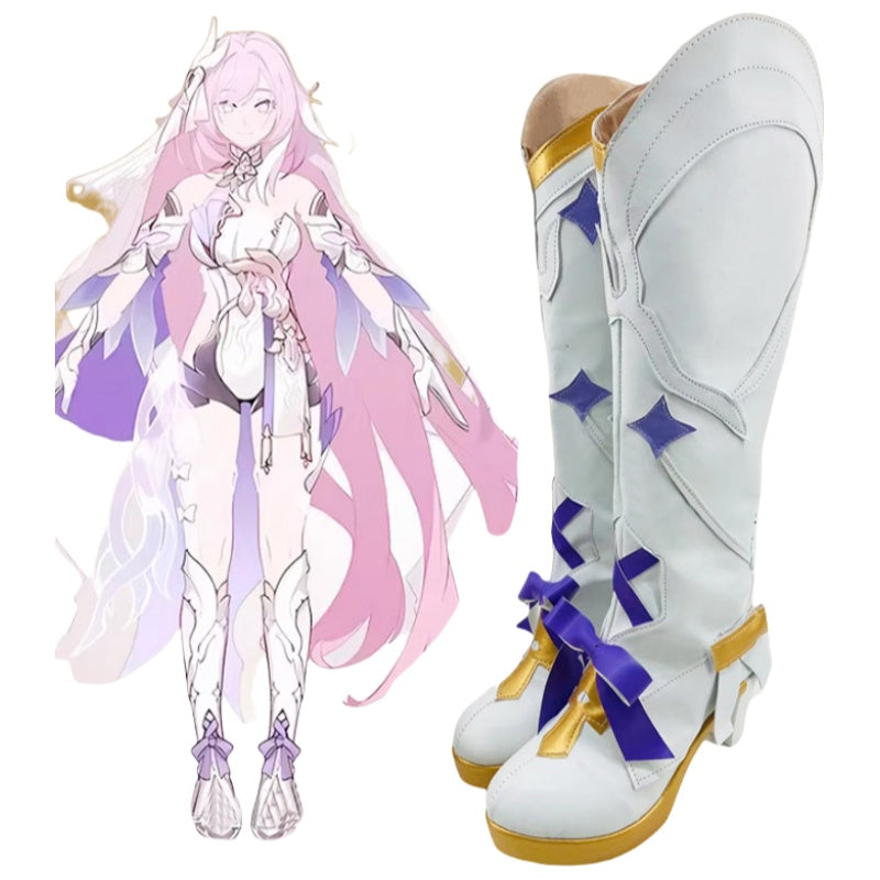 Honkai Impact 3 Elysia Maid Outfit Cosplay Shoes for Anime Conventions - Halloweez