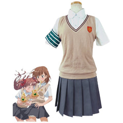 A Certain Scientific Railgun Misaka Mikoto Shirai Kuroko Tokiwadai School Uniform Cosplay Costume - Halloweez
