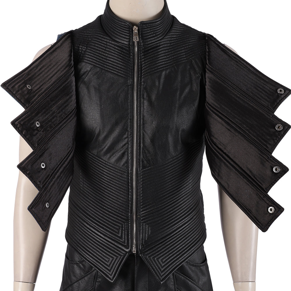 Devil May Cry 5 Vergil Cosplay Trench Coat, Men Full Set Halloween Cosplay Costume for Game Character Outfit - Halloweez