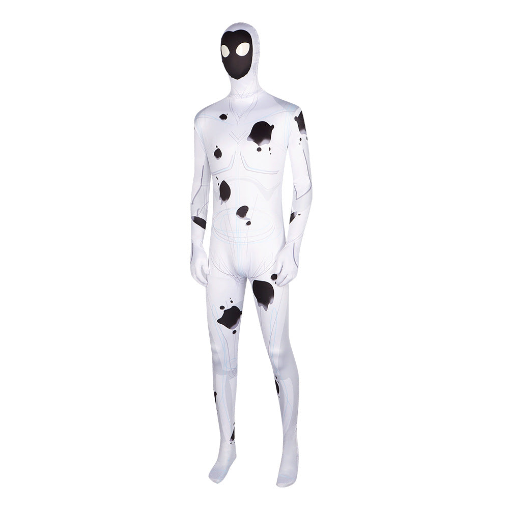 Marvel Spider-Man Across the Spider-Verse The Spot White Bodysuit Cosplay Costume - Halloweez