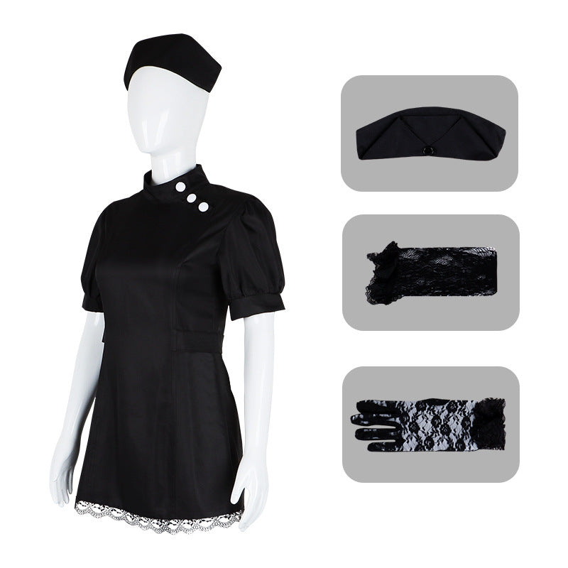 Sono Bisque Doll wa Koi wo Suru Kitagawa Marin Cosplay Costume - Black Cradle Nurse Outfit - Halloweez