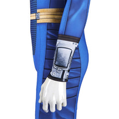 Male Vault Jumpsuit Cosplay from Fallout TV Series, Slim Fit Stretch Bodysuit for Cosplay - Halloweez