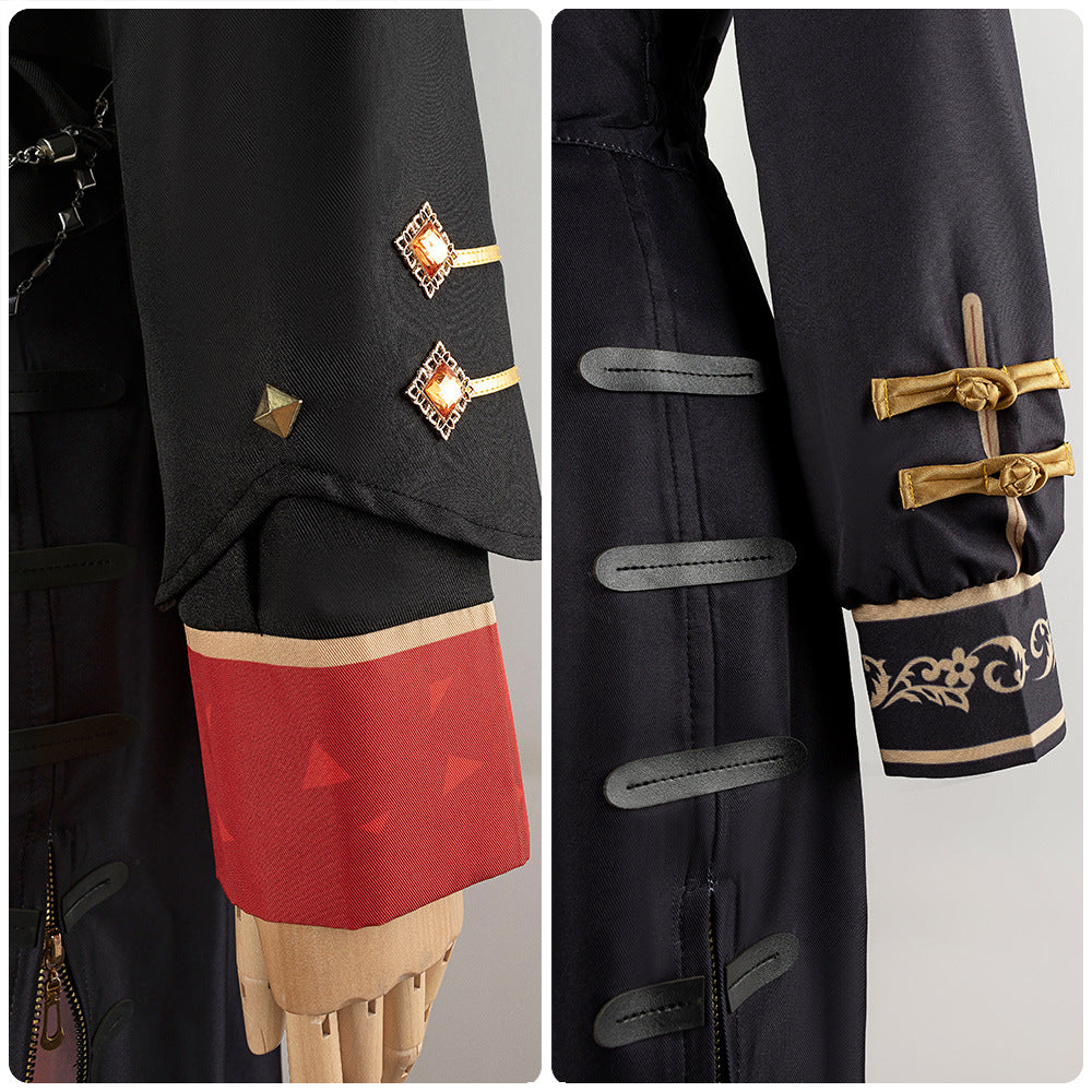 VTuber Star Street Comet Oriental Style Black Suit Anime Cosplay Female Set - Hoshimachi Suisei Hololive - Halloweez