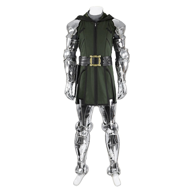 Doctor Doom Costume Classic Vintage Suit with Cape for Halloween Cosplay