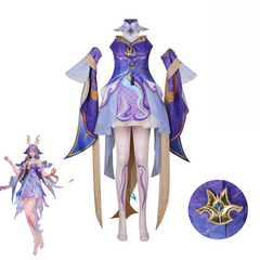 Honor of Kings Xishi Dragon Violet Cosplay Costume Custom for Halloween Expo