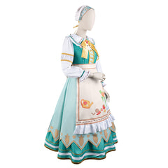Uma Musume Rice Shower Maid Outfit Anime Cosplay Game Dress Set - Halloweez