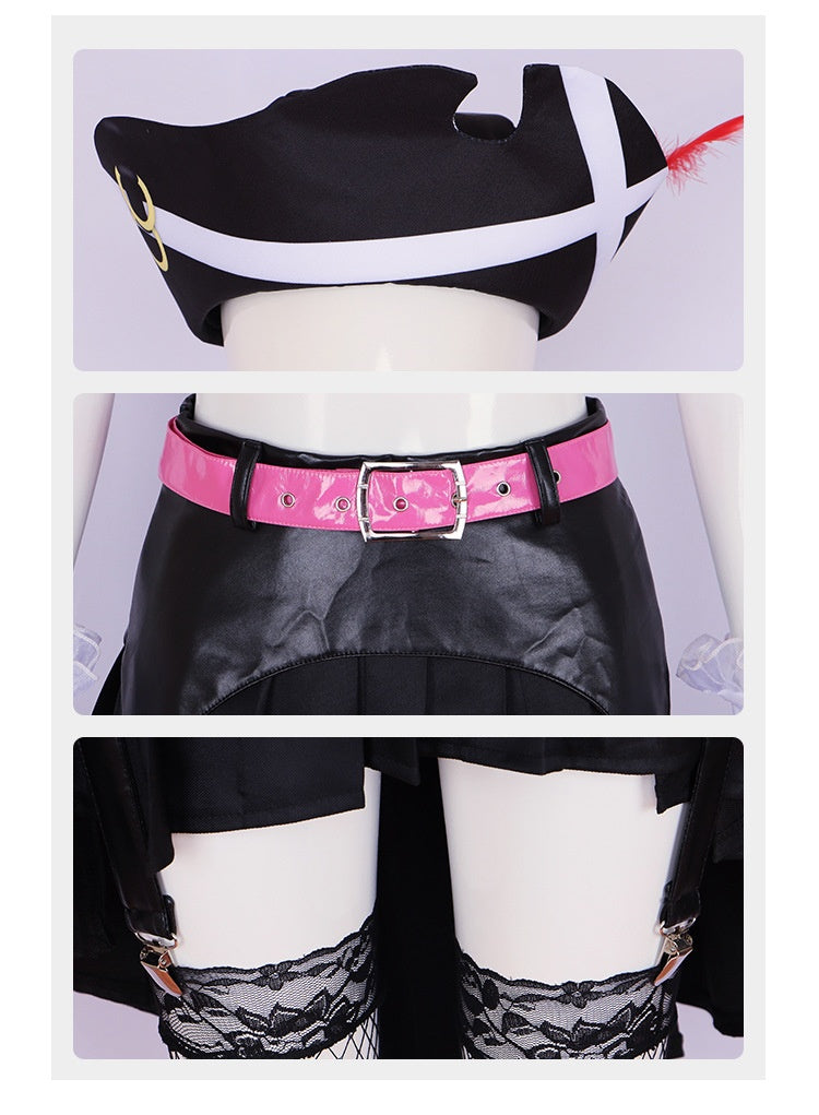 One Piece: Film Red Nami Battle Suit Cosplay Costume Set with Hat - Premium Quality - Halloweez
