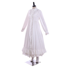 Elegant Halloweez White Ball Gown - Vintage Victorian & Medieval Baroque Inspired