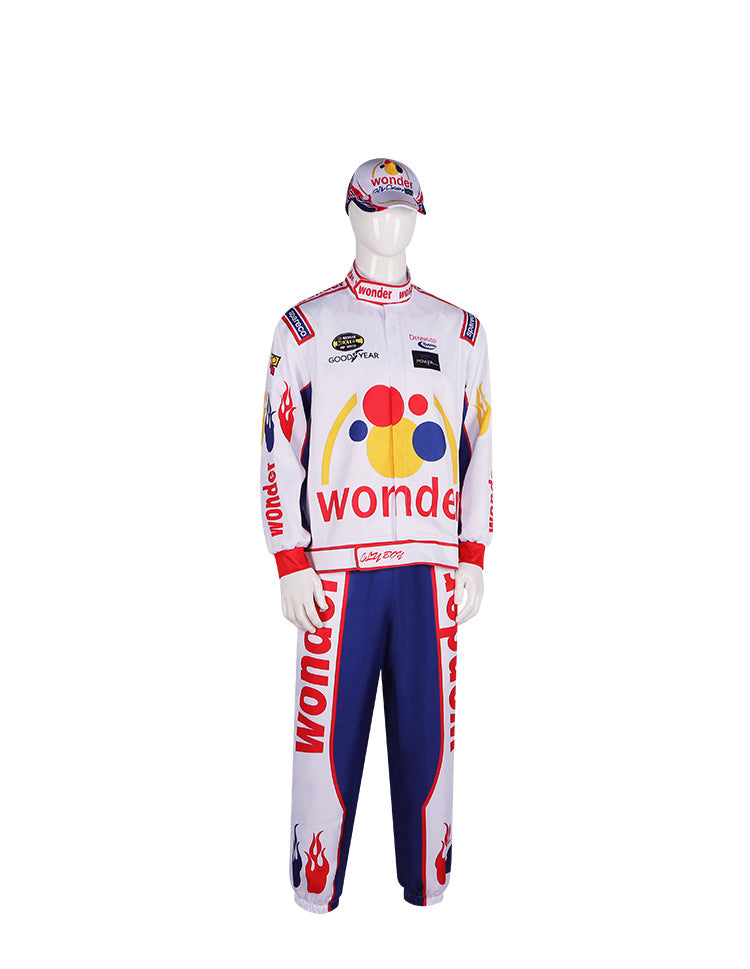 Ricky Bobby Racing Suit Cosplay Costume for Halloween and Parties