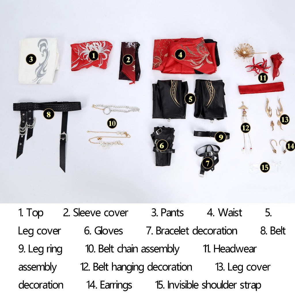 Naraka: Bladepoint Ning Hongye Cosplay Costume - Authentic Game Outfit for Cosplay Enthusiasts - Halloweez