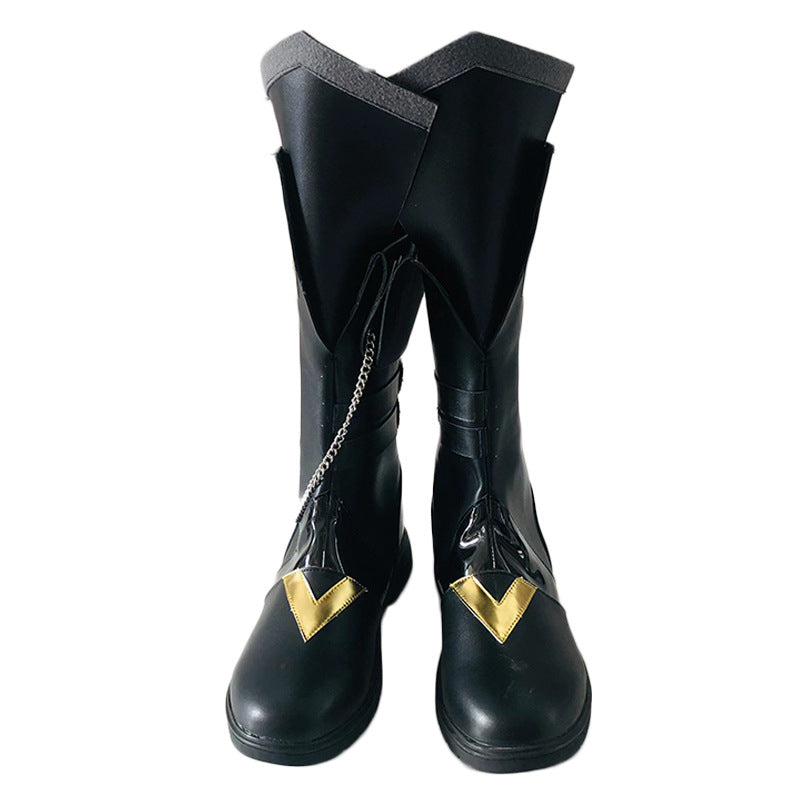 36 Genshin Impact Tartaglia (Childe) Cosplay Boots - Authentic Cos Shoes for Game Fans - Halloweez
