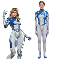 Marvel Rivals Invisible Woman Cosplay Costume Susan Storm Tight Suit - Halloweez