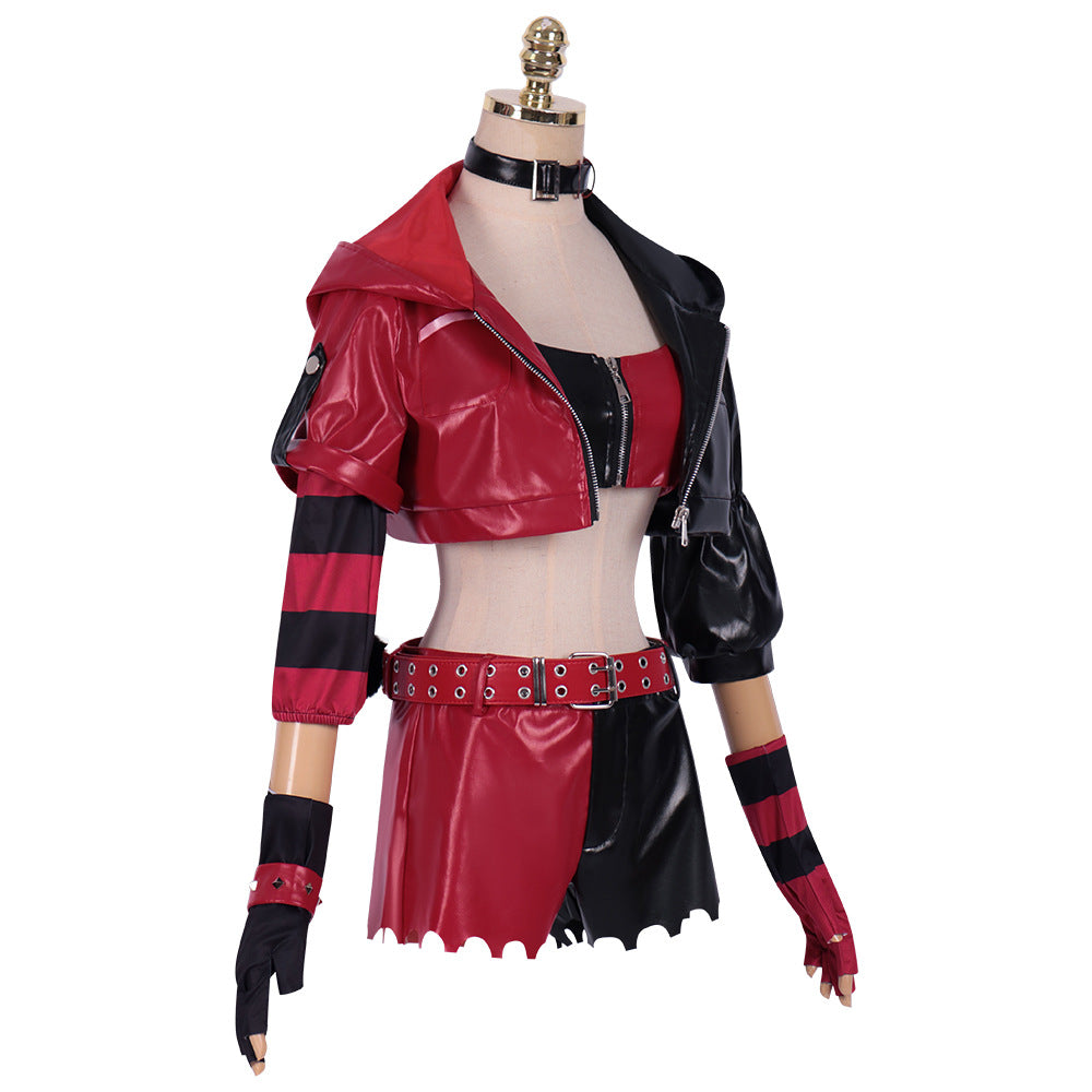 Harley Quinn Suicide Squad Cosplay Costume Full Set for Halloween - Halloweez
