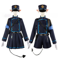 Blue Archive Railway Twins Light Anime Cosplay Court Pleated Skirt Women's Suit - Halloweez