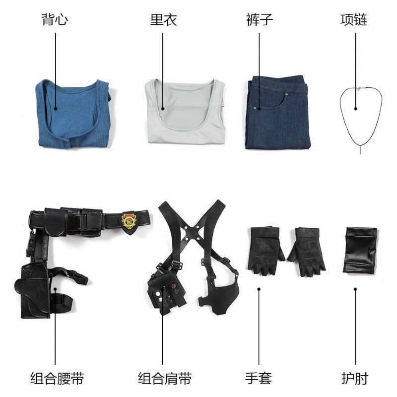 Halloweez Jill Valentine Cosplay Costume - Perfect for Halloween Carnival Dress Up