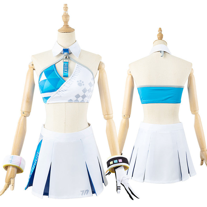 Blue Archive Nekozuka Hibiki Anime Costume Set - 2D Anniversary Cosplay Outfit - Halloweez