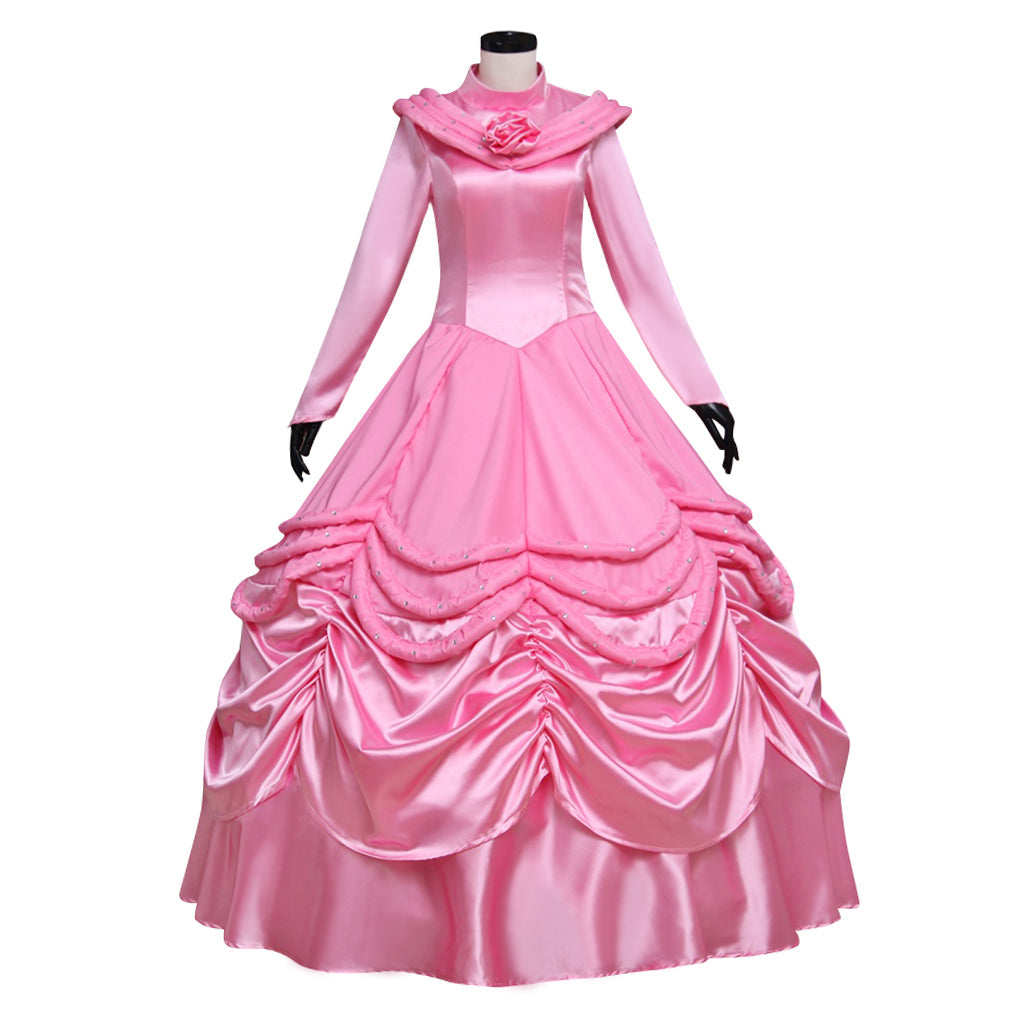 Costume de cosplay Belle pour Halloween | Robe de princesse Disney enchanteresse pour Halloween et cosplay