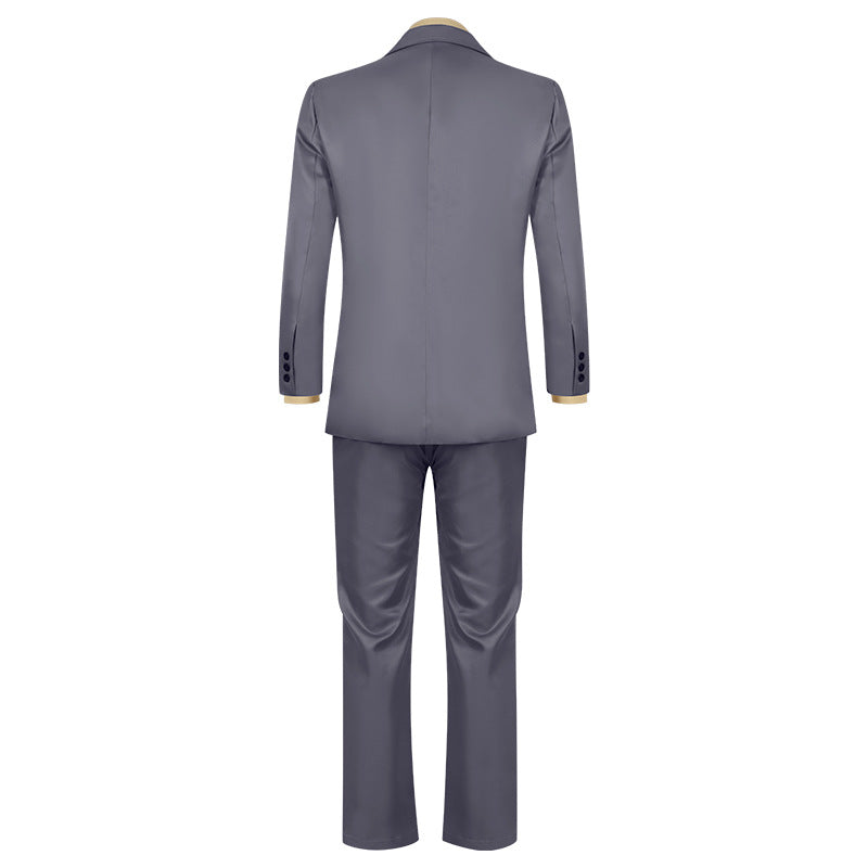 Grey Clown Cosplay Suit: Halloween Joker 2 Deluxe Costume Set - Halloweez