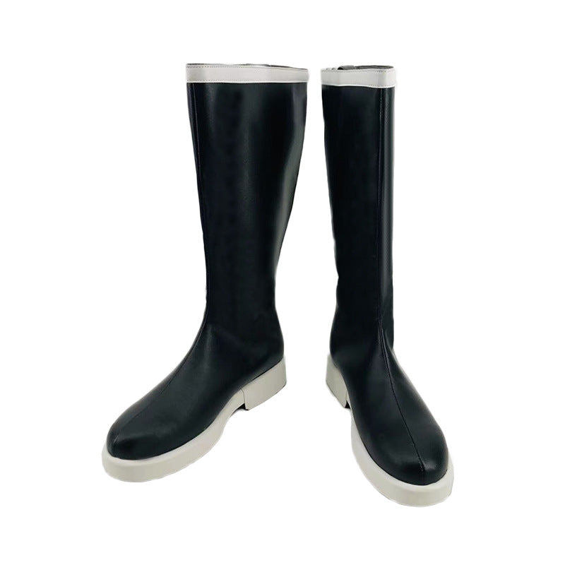 Volcano Return White Blue Cosplay Shoes for Anime Conventions and Performances - Halloweez