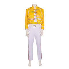 Freddie Mercury Stage Performance Costume for Queen Band Cosplay Halloween Performance Outfit