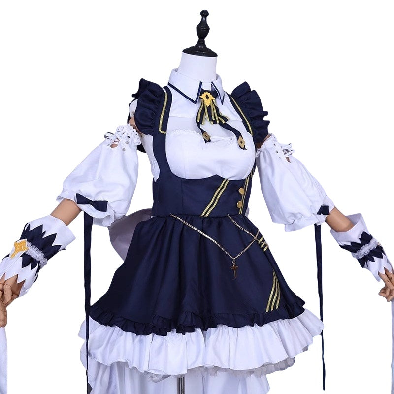 Azur Lane Heavy Cruiser Cheshire Cosplay Costume Full Set Cat Maid Outfit - Halloweez