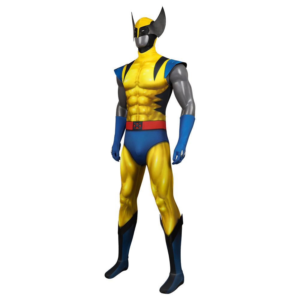 Halloweez Wolverine X-Men Cosplay Costume - Bodysuit, Mask & Claws for Fans