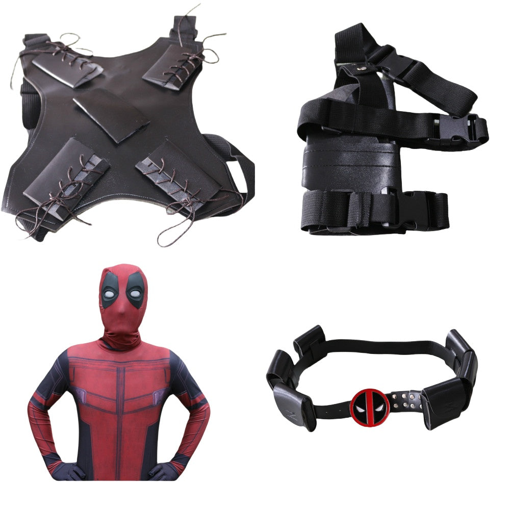 Deadpool Cosplay Anime Costume Performance Suit - Lycra Tight Super Hero Costume for Stage Party - Halloweez