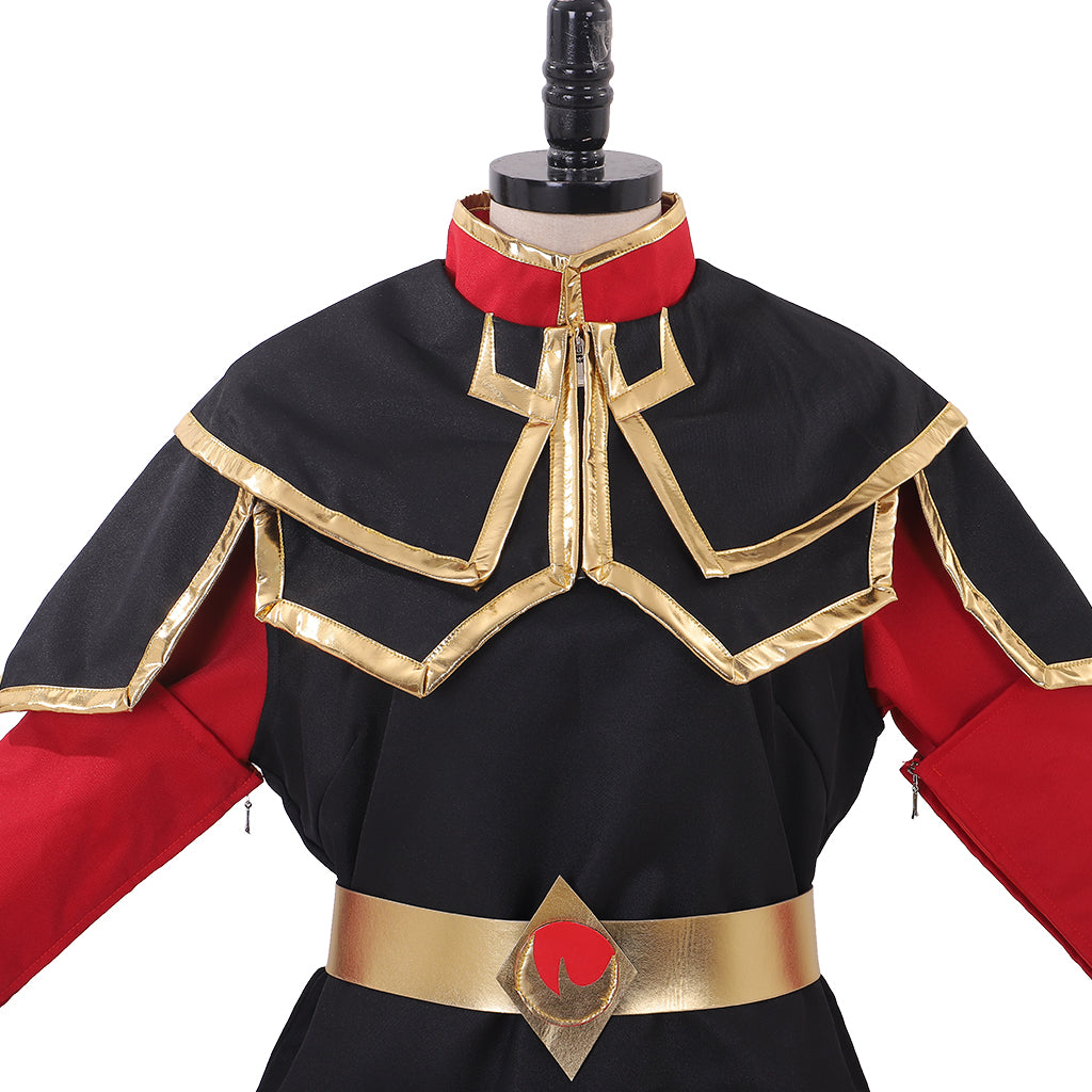 Halloweez Azula Cosplay Costume – Deluxe Fire Nation Princess Warrior Ensemble - Halloweez