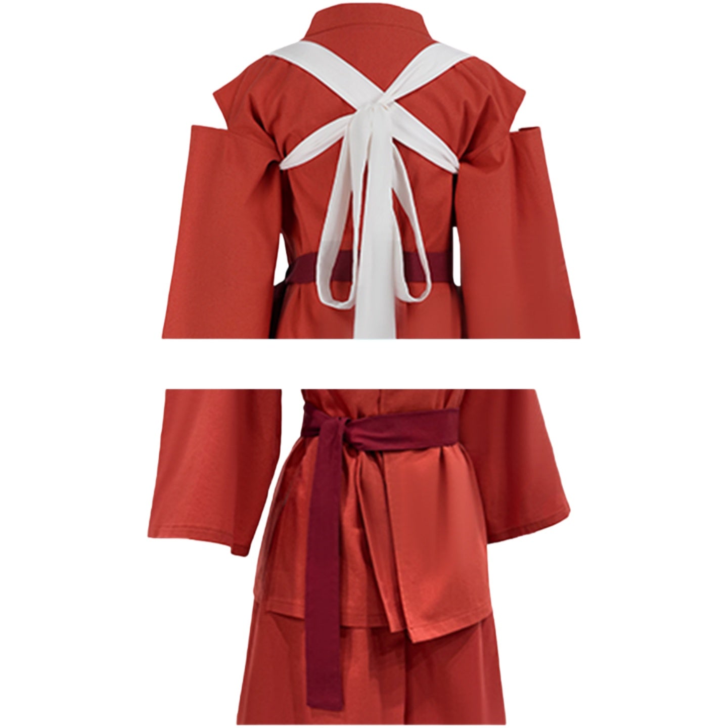 Spirited Away Chihiro Ogino Work Kimono Anime Cosplay Costume Outfit - Halloweez