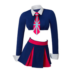 Kawaii Cheer Squad Look: Cheerleader Crop Top and Skirt Set