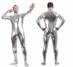 Anime Stage Performance Cosplay Men's Hoodless Glue-Coated Bodysuit Zentai - Halloweez
