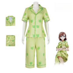 Cozy Mikoto Misaka Pajama Cosplay from A Certain Scientific Railgun for Halloween Party - Halloweez