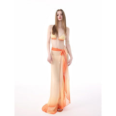 Stunning Hot Girl Bikini with Long Maxi Dress for Spa Beach Vacation Look - Halloweez