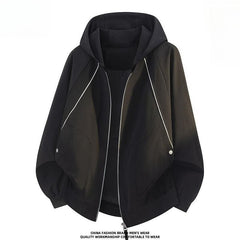 Men's Detachable‑Hood Jacket,Designer Trendy Casual Outerwear for Spring Autumn Custom