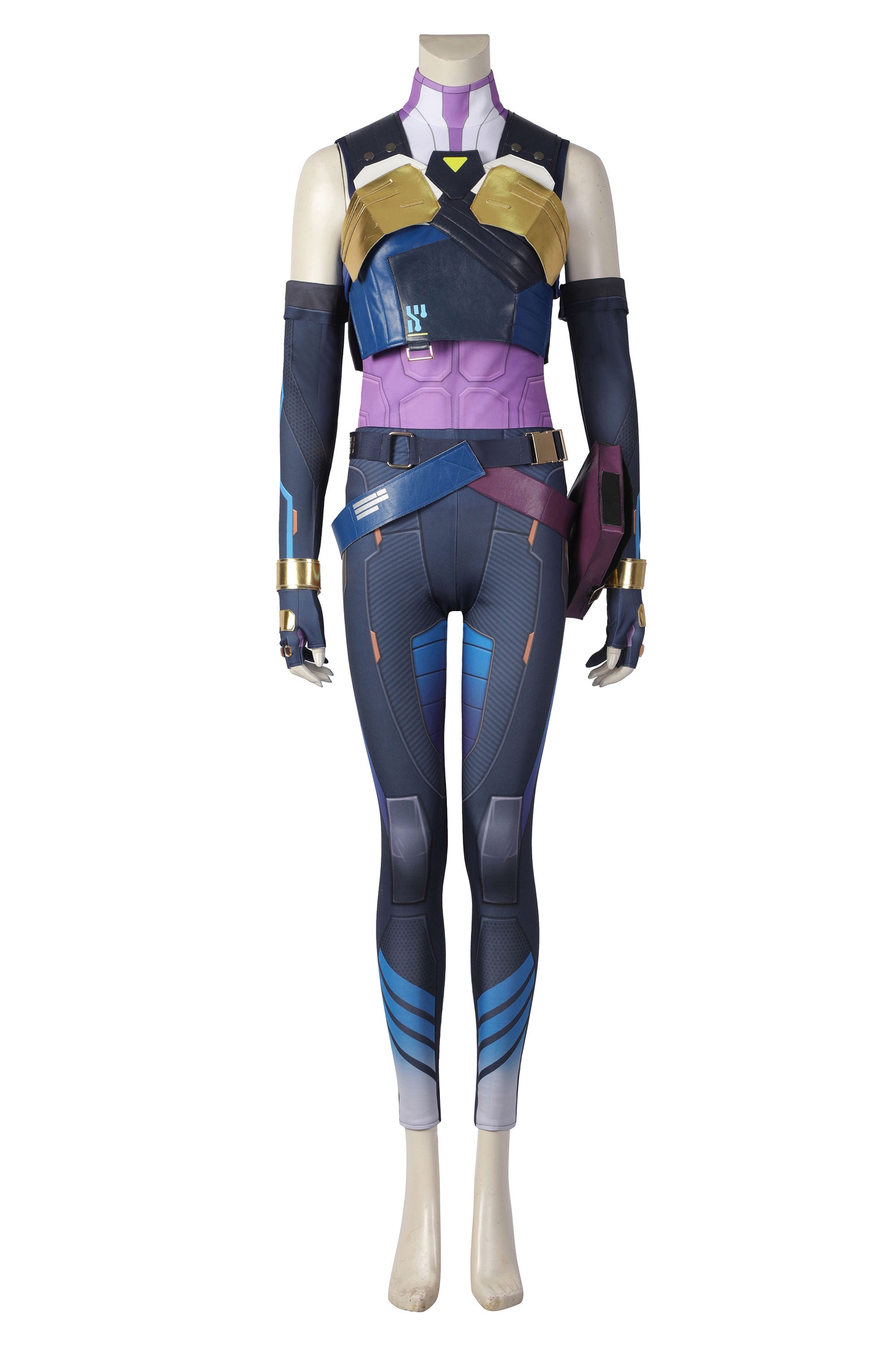 Valorant Neon Cosplay Costume Full Set | Speedster Agent Outfit - Halloweez
