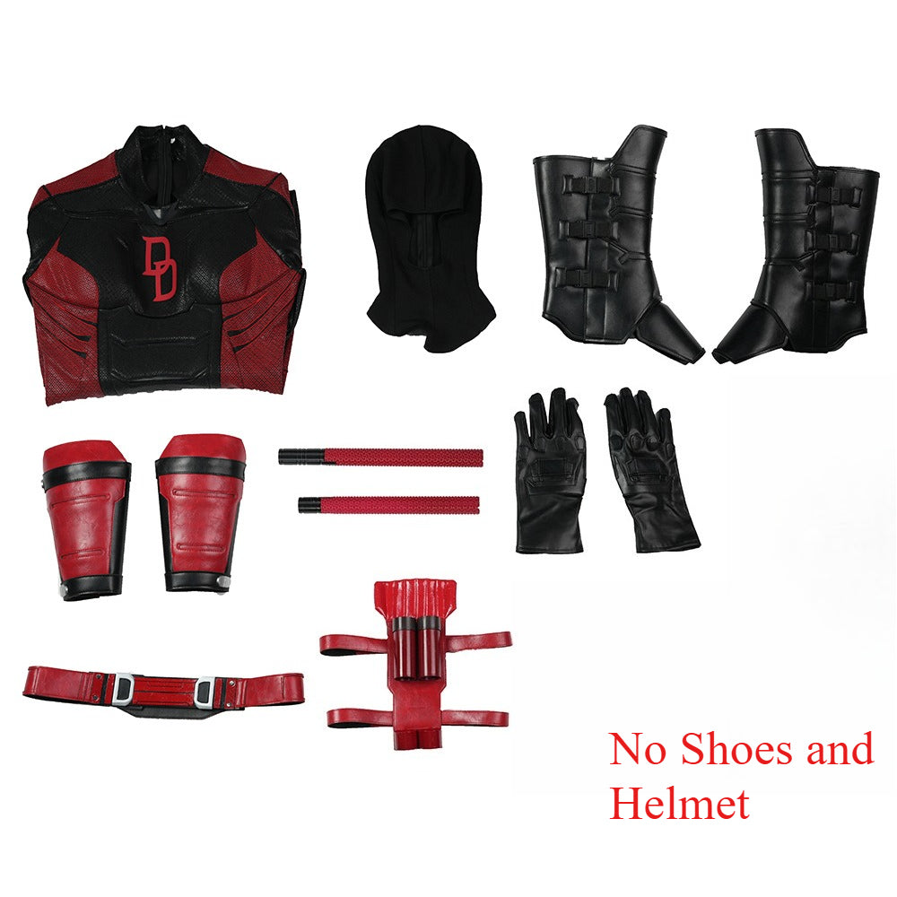 Daredevil Season 3 Red‑Black Cosplay Costume Custom‑Made for Halloween & Comic Con