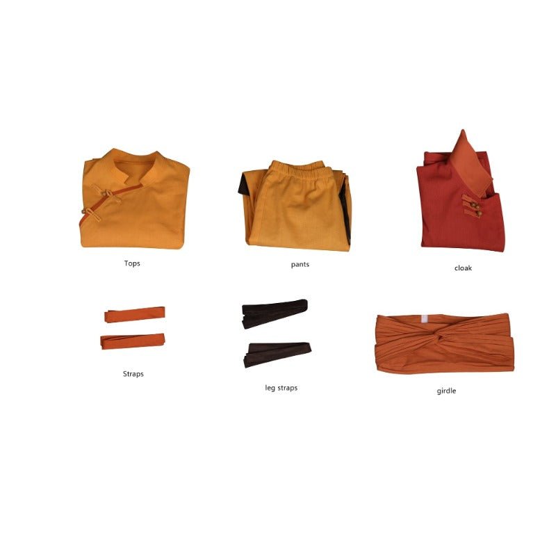 Aang Kuzon Twinkle Toes Cosplay Costume for Halloween, Christmas, Comic - Con & Anime Parties - Coscosmos