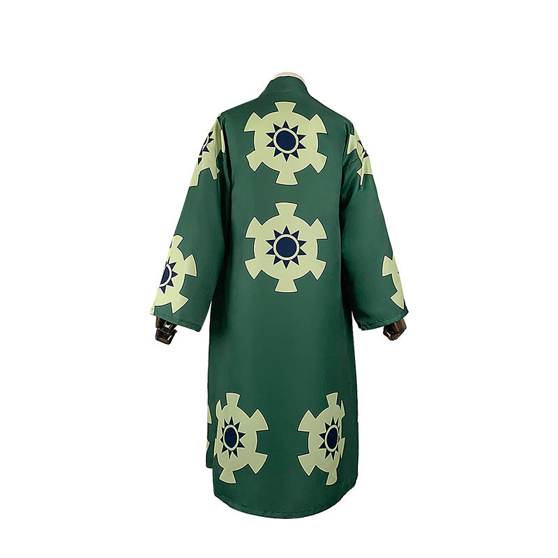 One Piece Wano Country Zoro Cosplay Yukata Kimono Japanese Anime Costume - Halloweez