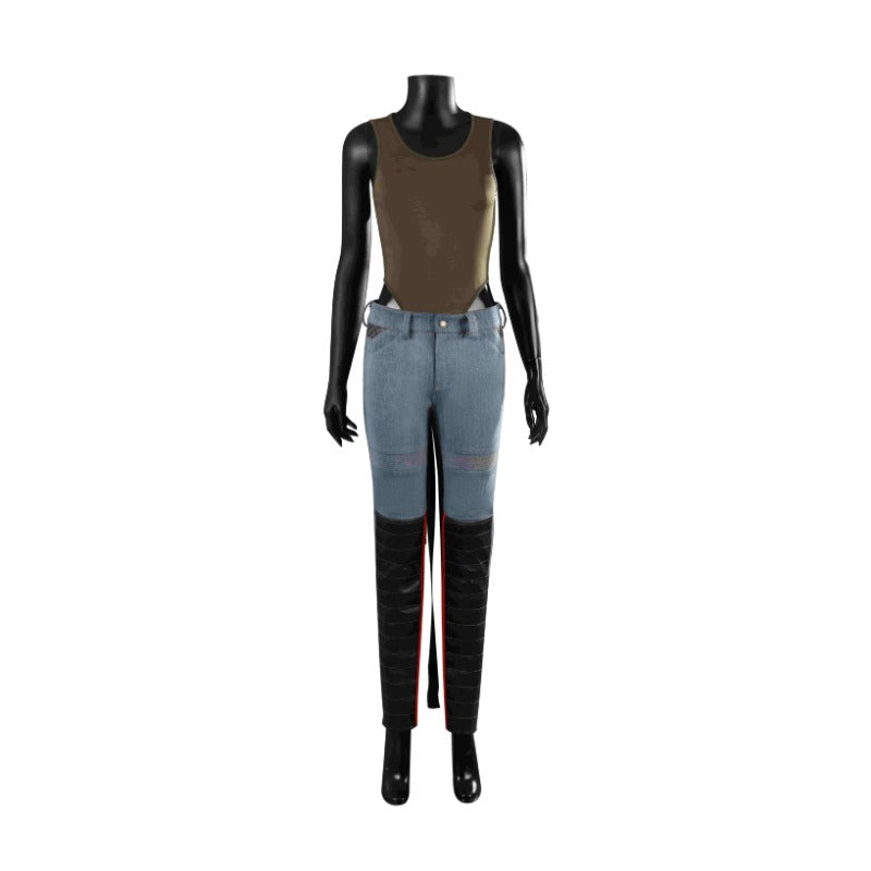 Halloweez Palmer Punk Cosplay Costume - Complete Set with Shirt, Pants, Coat, Belts, Boots