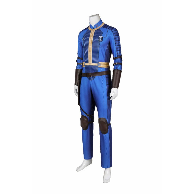 Halloweez Vault 33 Male Jumpsuit - Authentic Fallout Cosplay Costume for Halloween