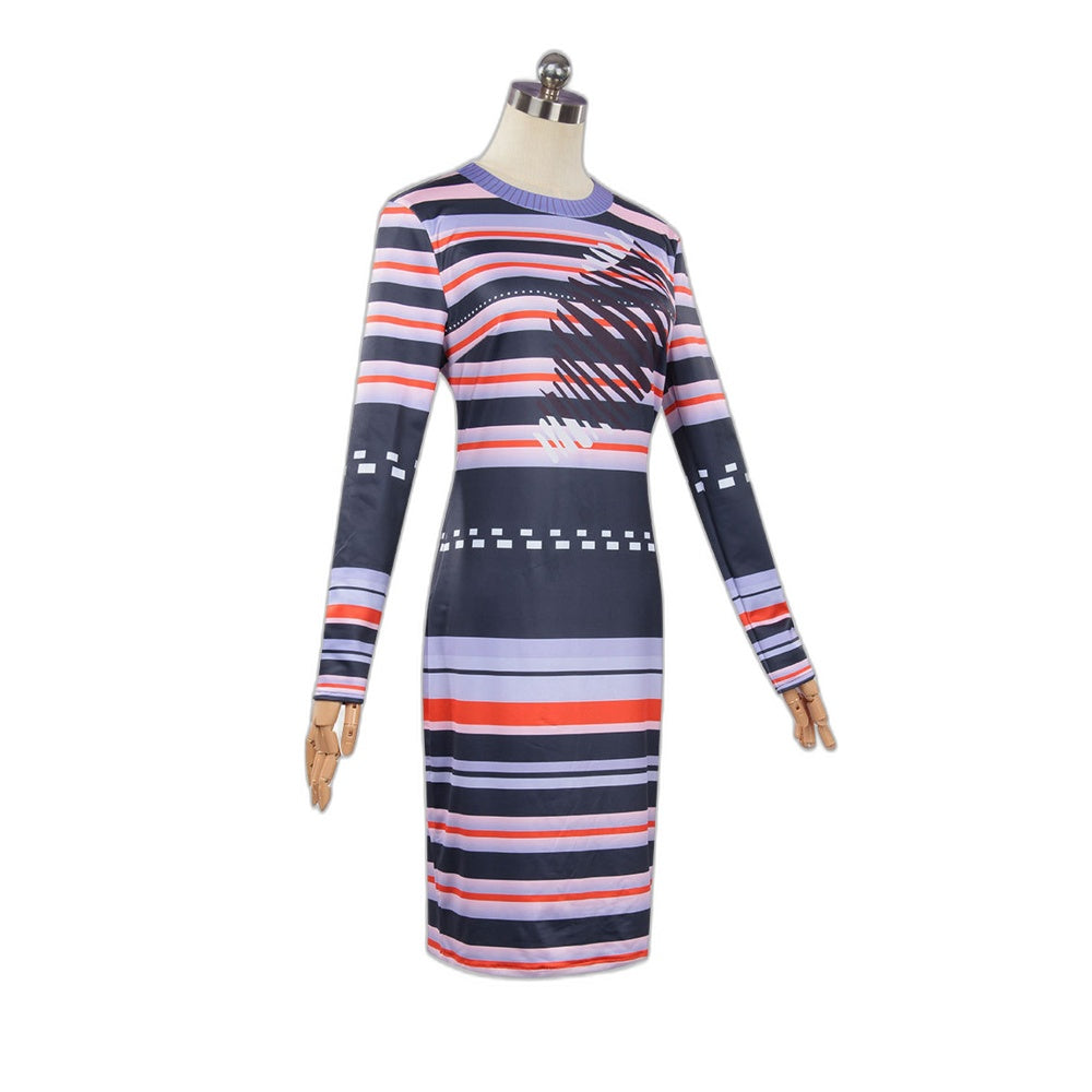 Beetlejuice Cosplay Costume Michael Keaton Black and White Stripe Halloween Outfit - Halloweez