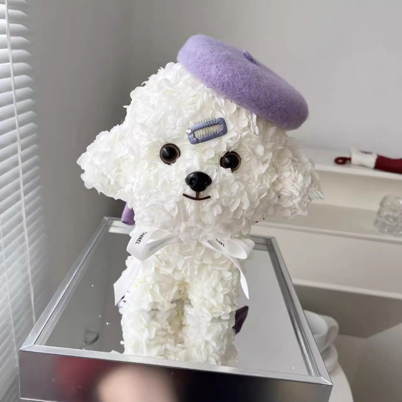 Halloweez Bichon Maltese Puppy Figurine Gift Box - Ideal Christmas Present for Girlfriend or Best Friend