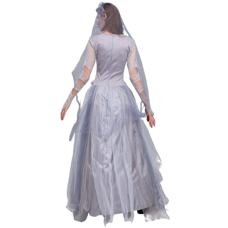 New Halloween Costume – Horror Ghost Bride Dress, Zombie Outfit for Cosplay, Themed Parties & Performances - Halloweez