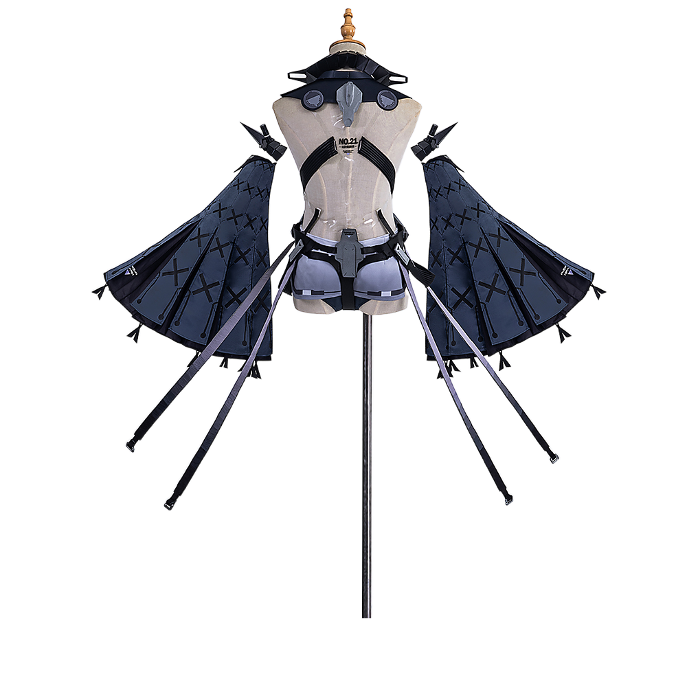 Disfraz de cosplay de Crimson Abyss n.º 21 de Halloween: aspecto inspirado en Punishing: Gray Raven