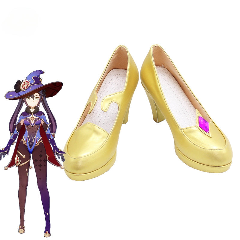 Halloweez Mona Cosplay Shoes - High Heels for Women's Genshin Impact Halloween Costume - Halloweez