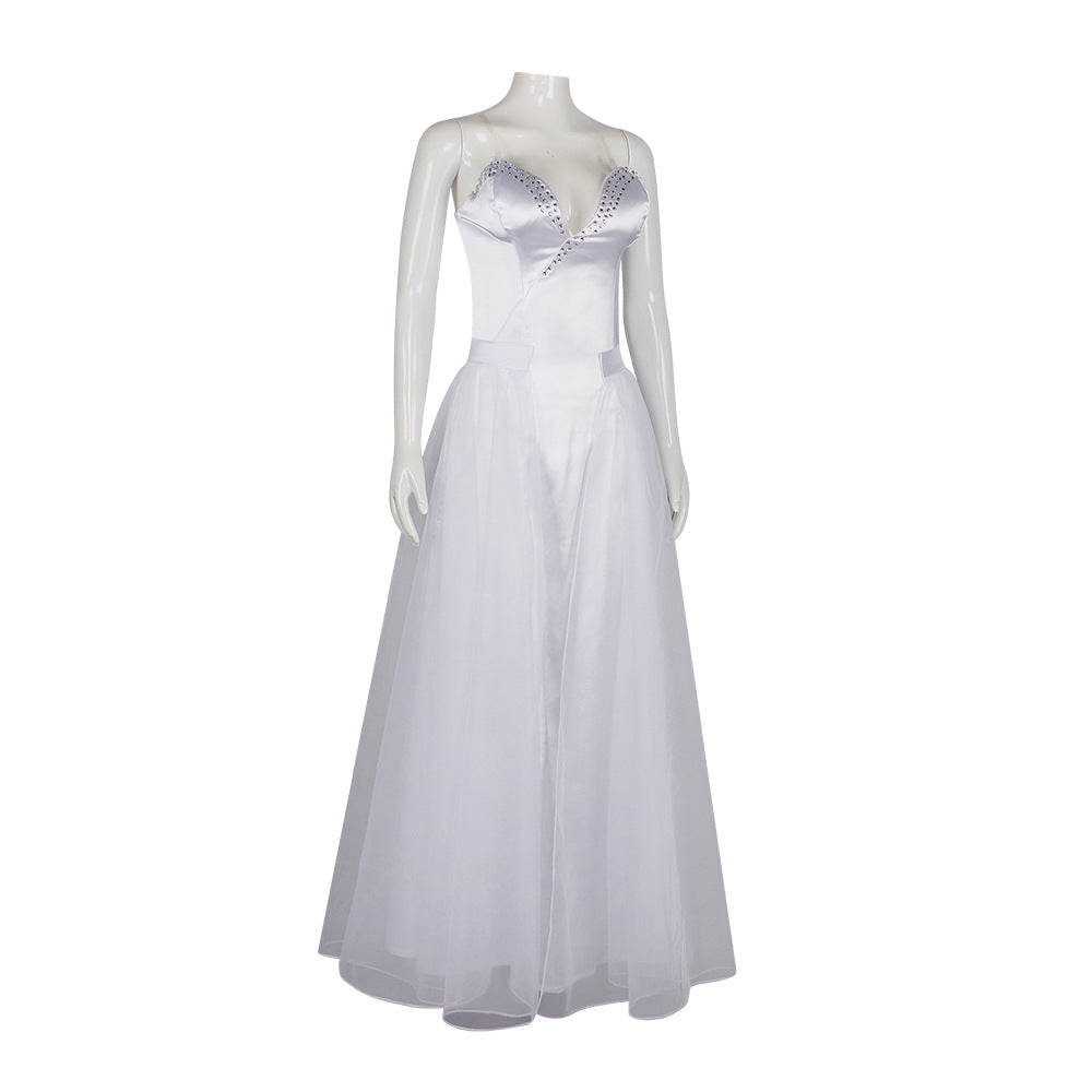 Wicked Glinda Cosplay Costume for Halloween and Stage Performance - Halloweez