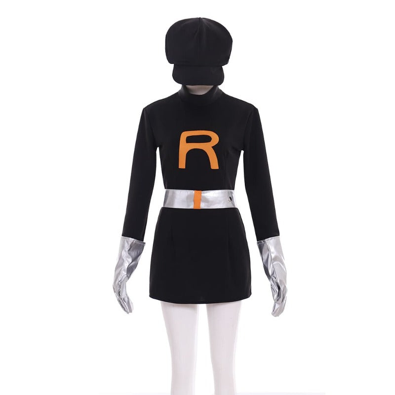 Disfraz de Grunt del Equipo Rocket para Halloween para hombre: destaca como un villano de Pokémon