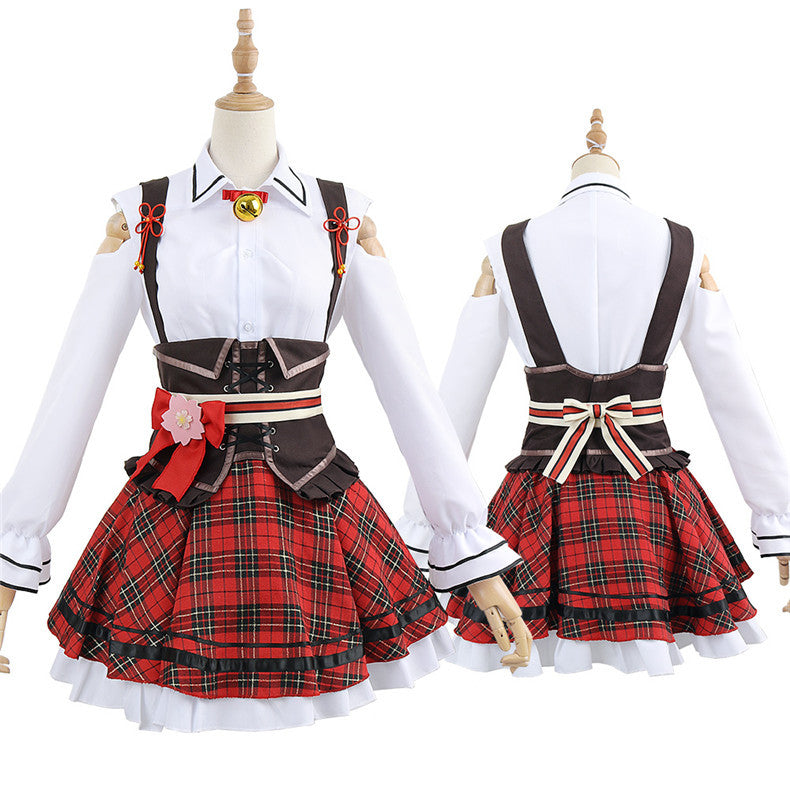 VTuber Sakura Miko Anime Cosplay Costume Sweater Set - Hololive Collection - Halloweez