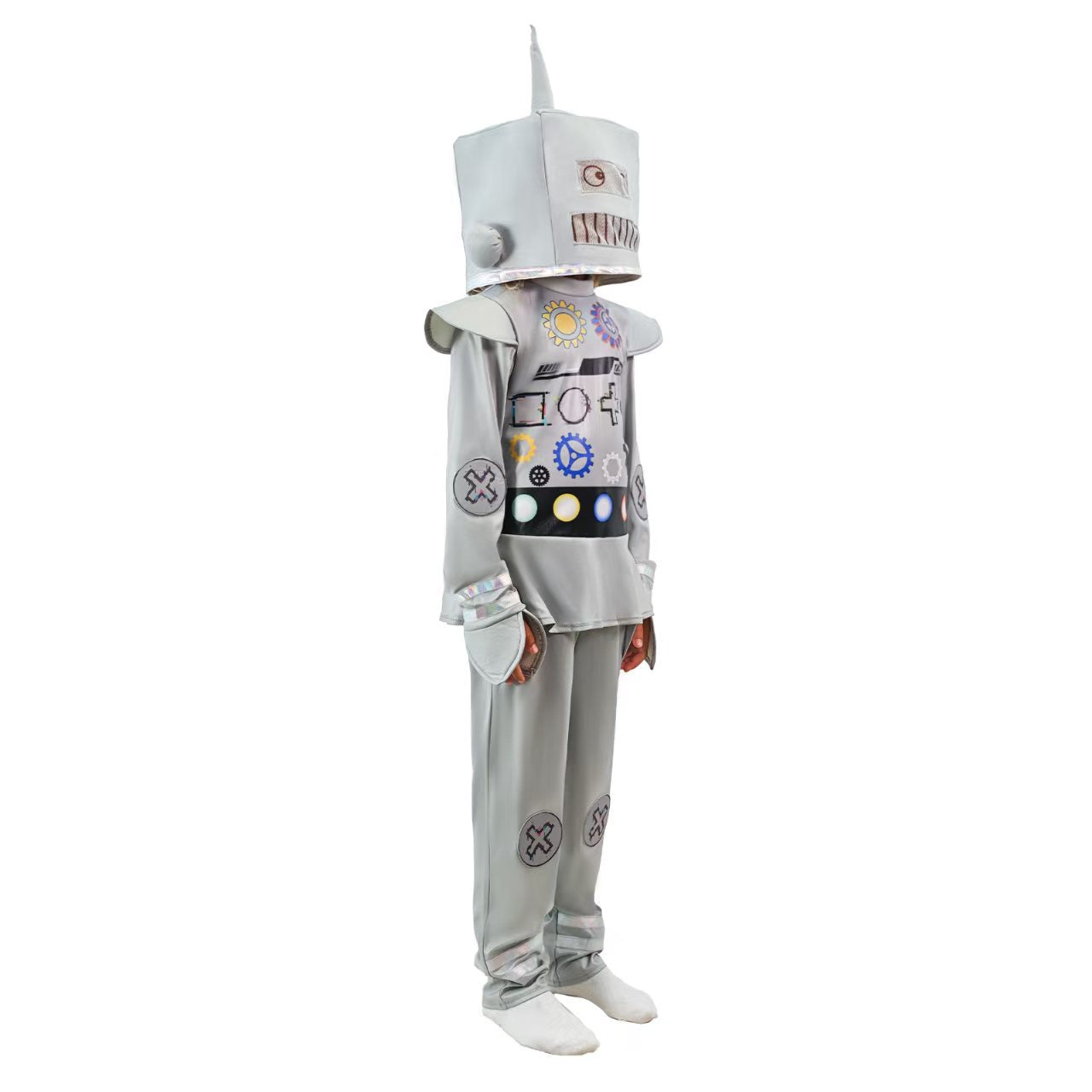 Halloween Kids Robot Cosplay Costume Children's Performance Suit for School Shows and Cosplay Events - Halloweez