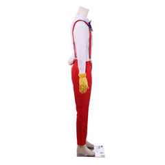 Roger Rabbit Men's Cosplay Costume White Shirt Red Suspenders Trousers Set